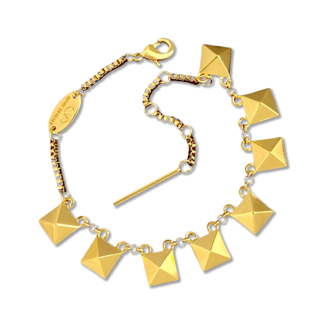 VTS026 Rockstud bracelet gold - ccjewelryacc