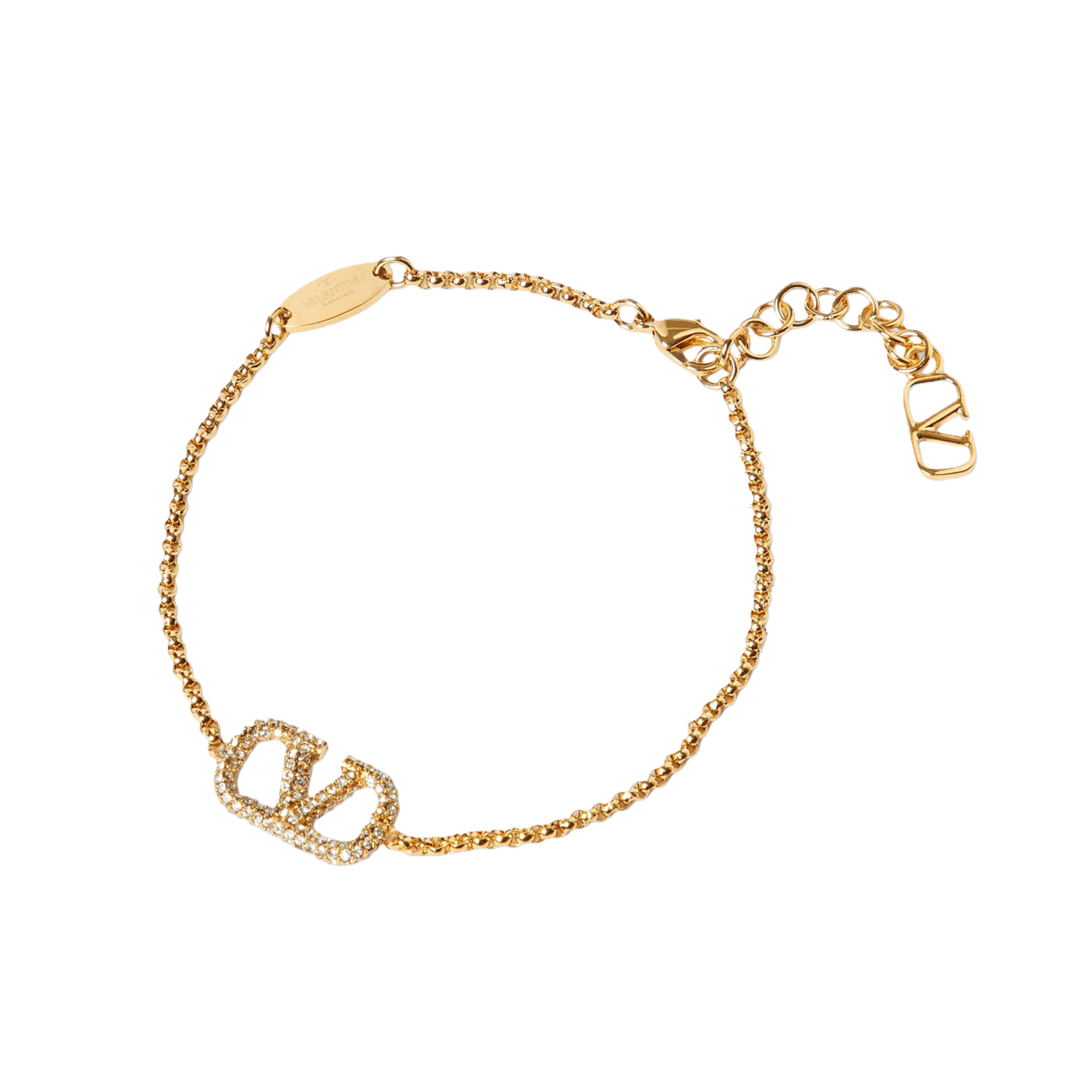 VTS019 Valentino VLogo embellished bracelet - ccjewelryacc