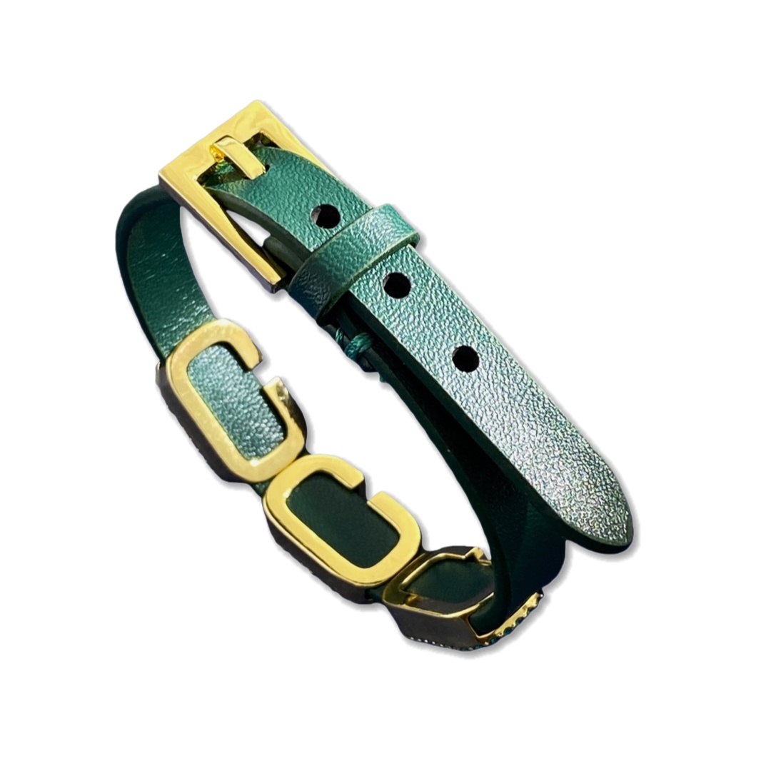 VTS016 Valentino Garavani VLogo Signature leather bracelet - ccjewelryacc