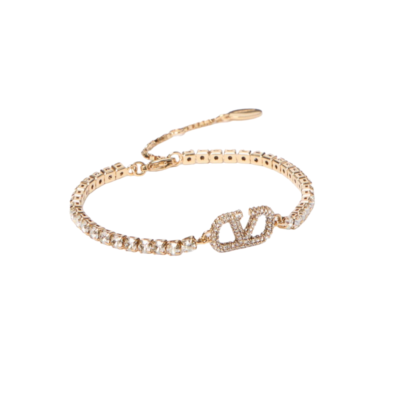 VTS044 Valentino Garavani VLogo Signature tennis-chain Bracelet - ccjewelryacc