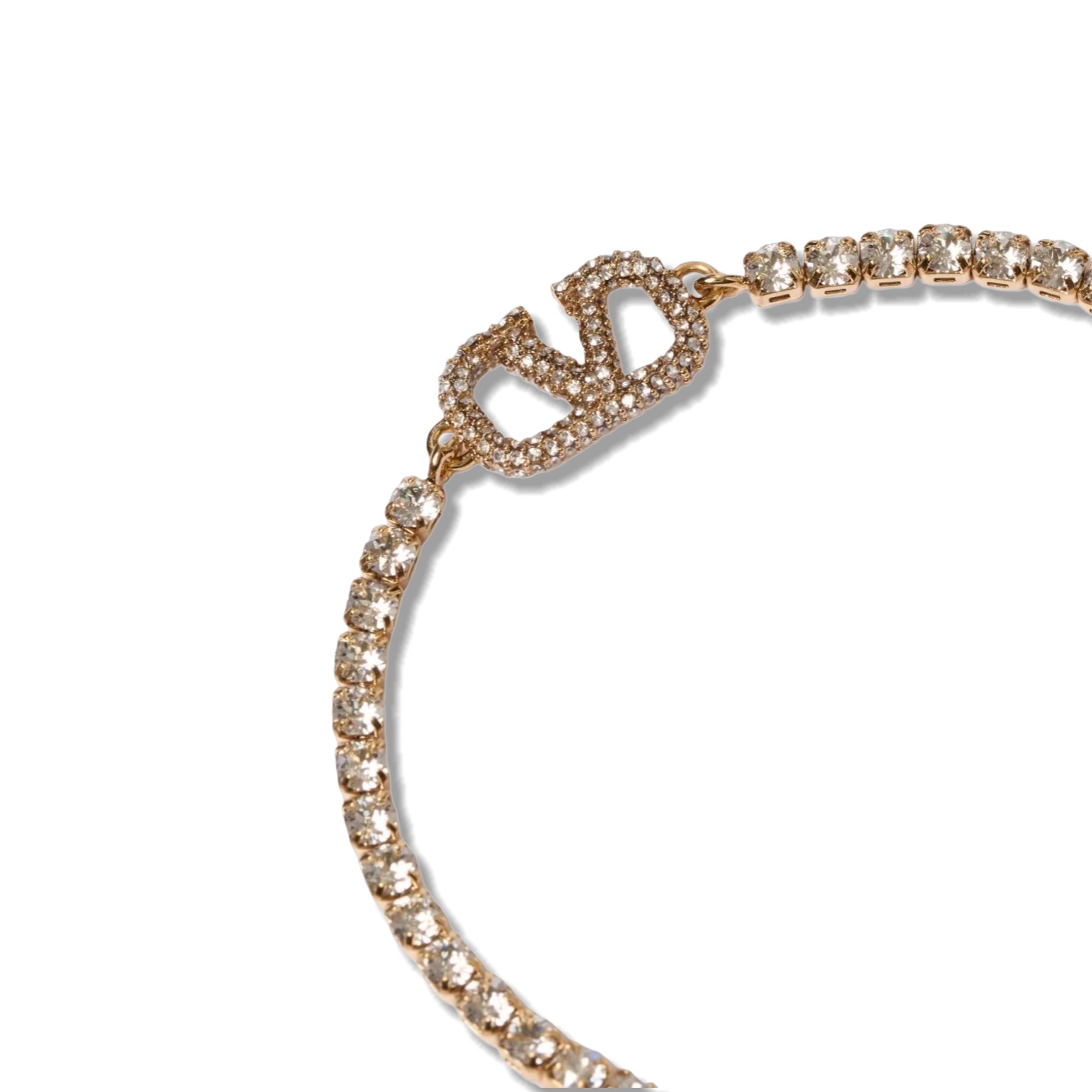 VTS044 Valentino Garavani VLogo Signature tennis-chain Bracelet - ccjewelryacc