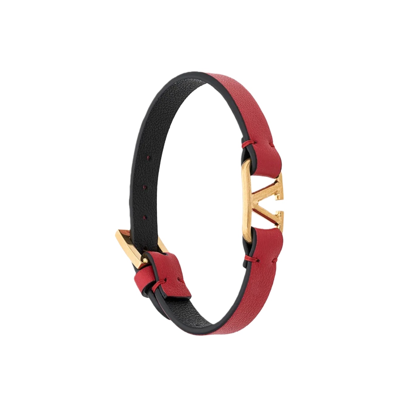 VTS027 Vlogo signature leather bracelet - ccjewelryacc
