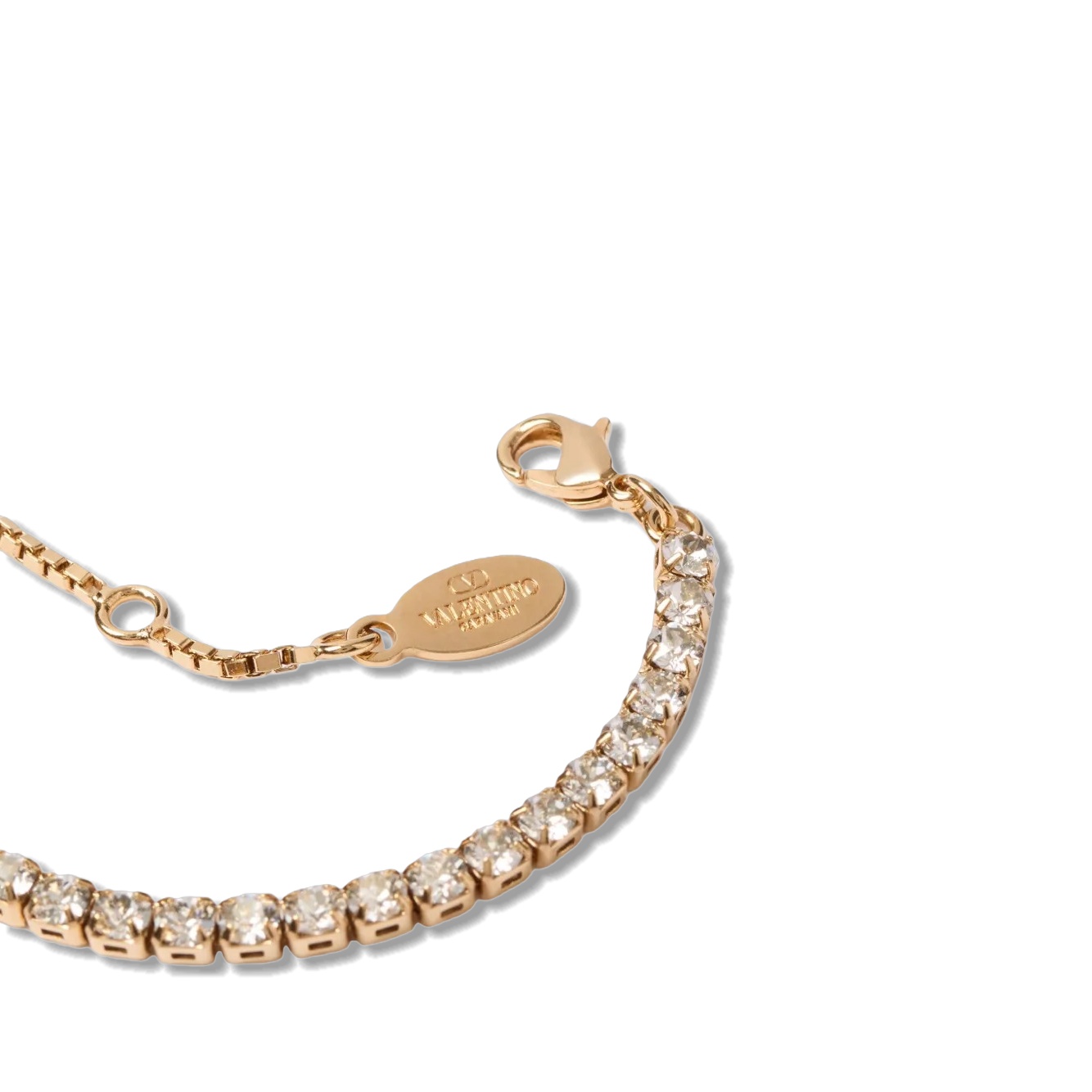 VTS044 Valentino Garavani VLogo Signature tennis-chain Bracelet - ccjewelryacc