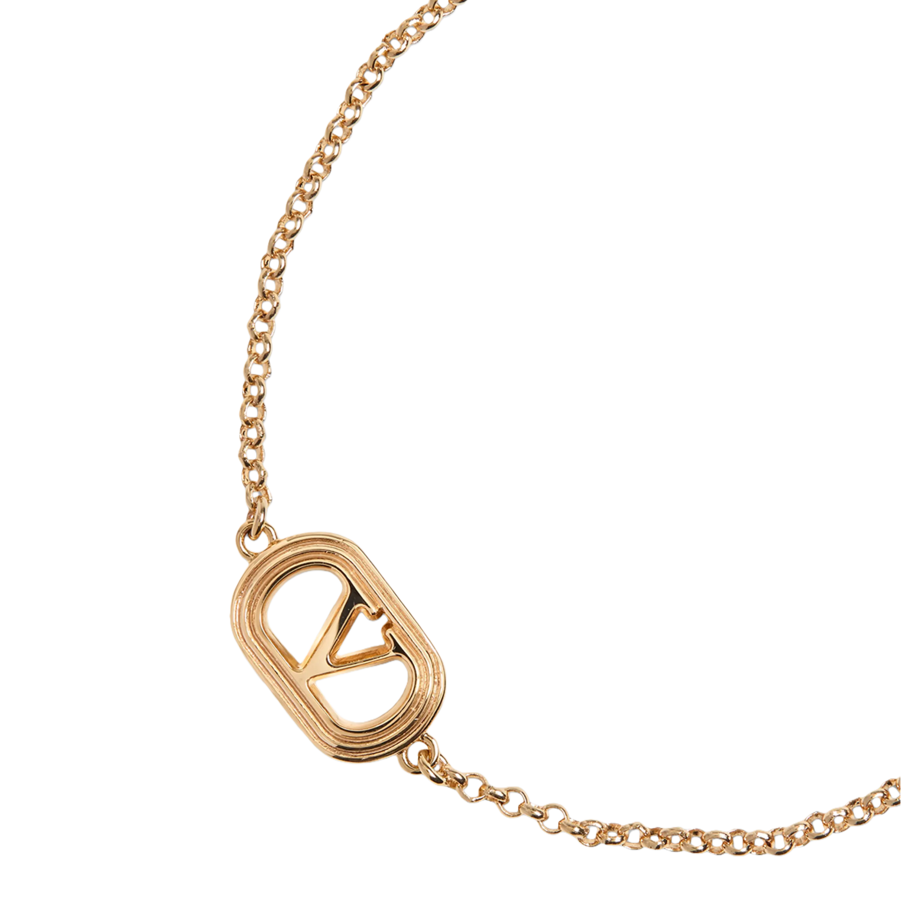 VTS047 Valentino Garavani VLogo Oval Metal Bracelet - ccjewelryacc