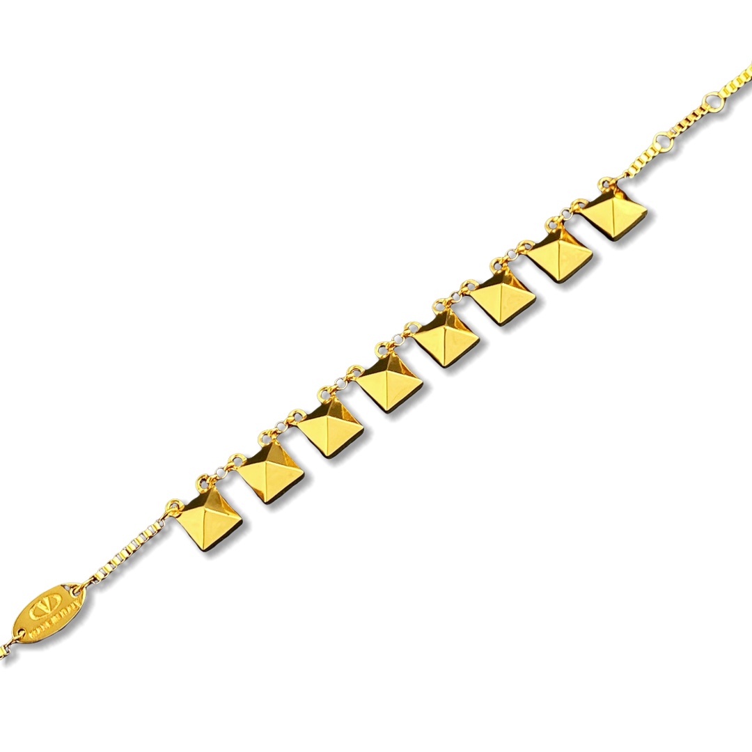 VTS026 Rockstud bracelet gold - ccjewelryacc
