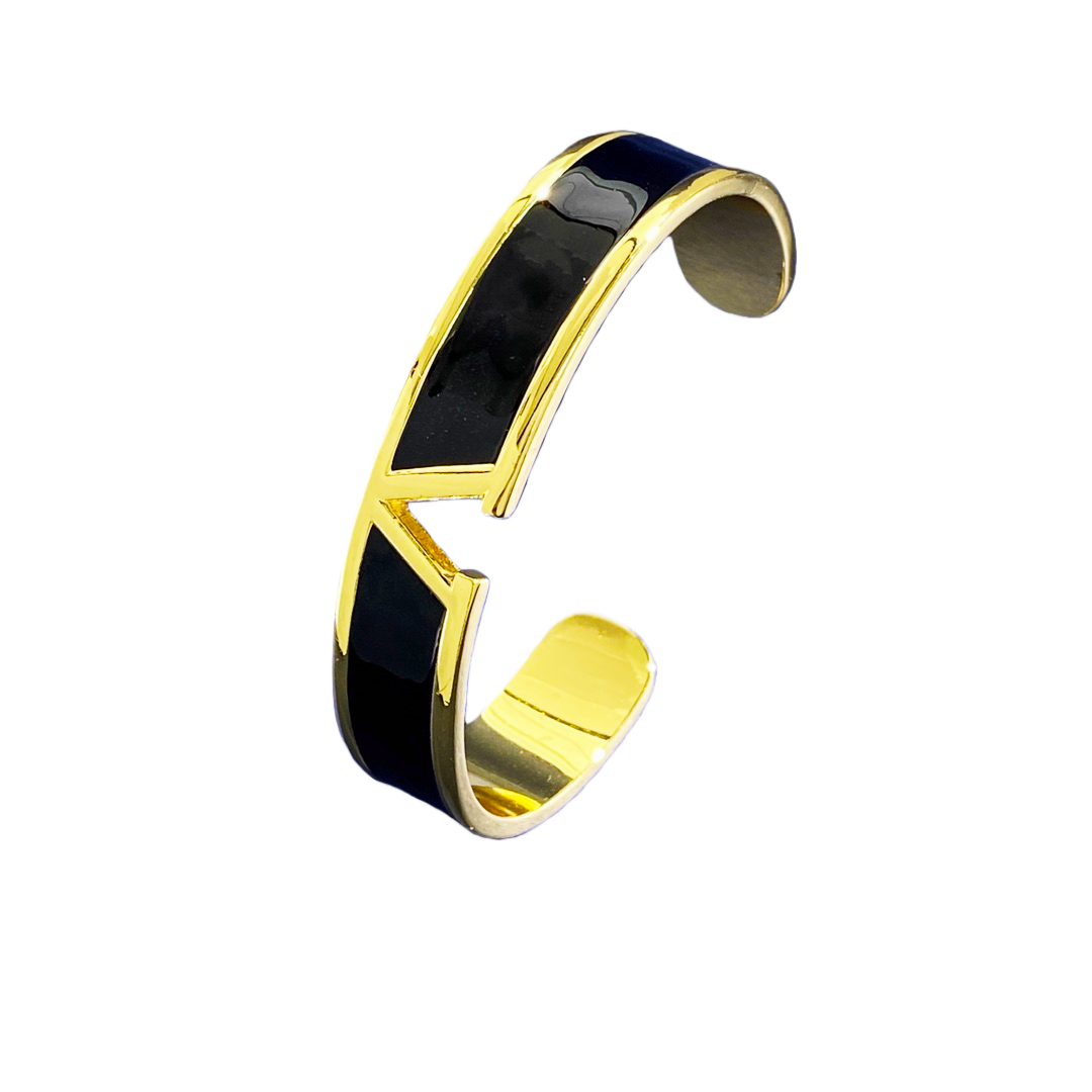 VTS008 v logo bangle bracelet - ccjewelryacc