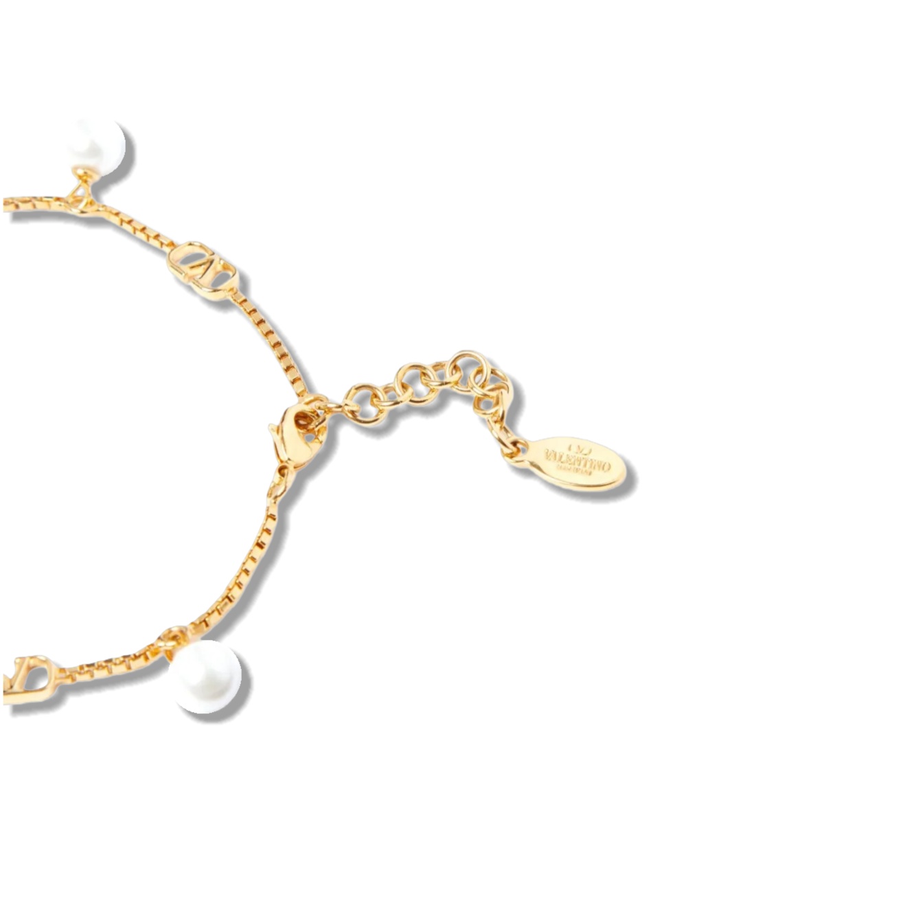 VTS043 Valentino Garavani Gold VLogo Signature Bracelet - ccjewelryacc