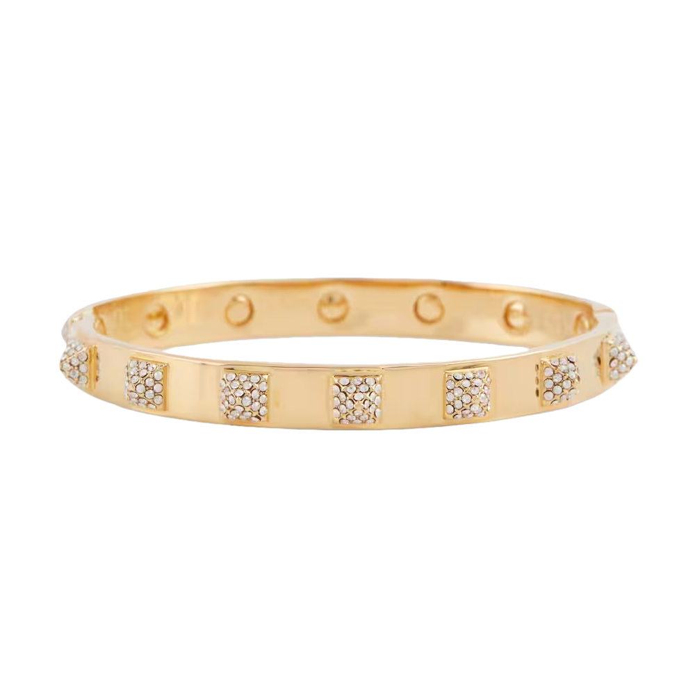 VTS046 Valentino Rockstud bangle with crystals - ccjewelryacc