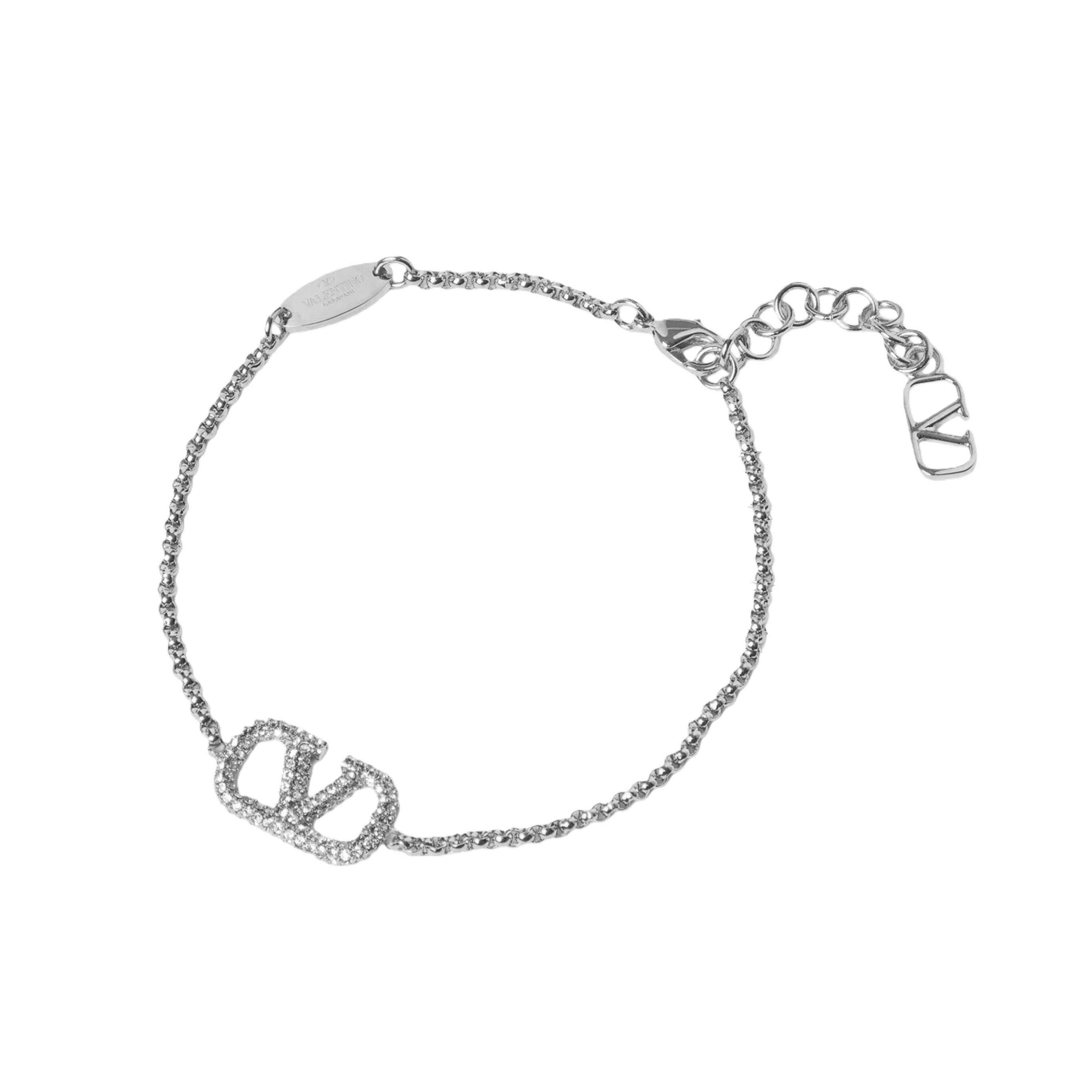 VTS019 Valentino VLogo embellished bracelet - ccjewelryacc