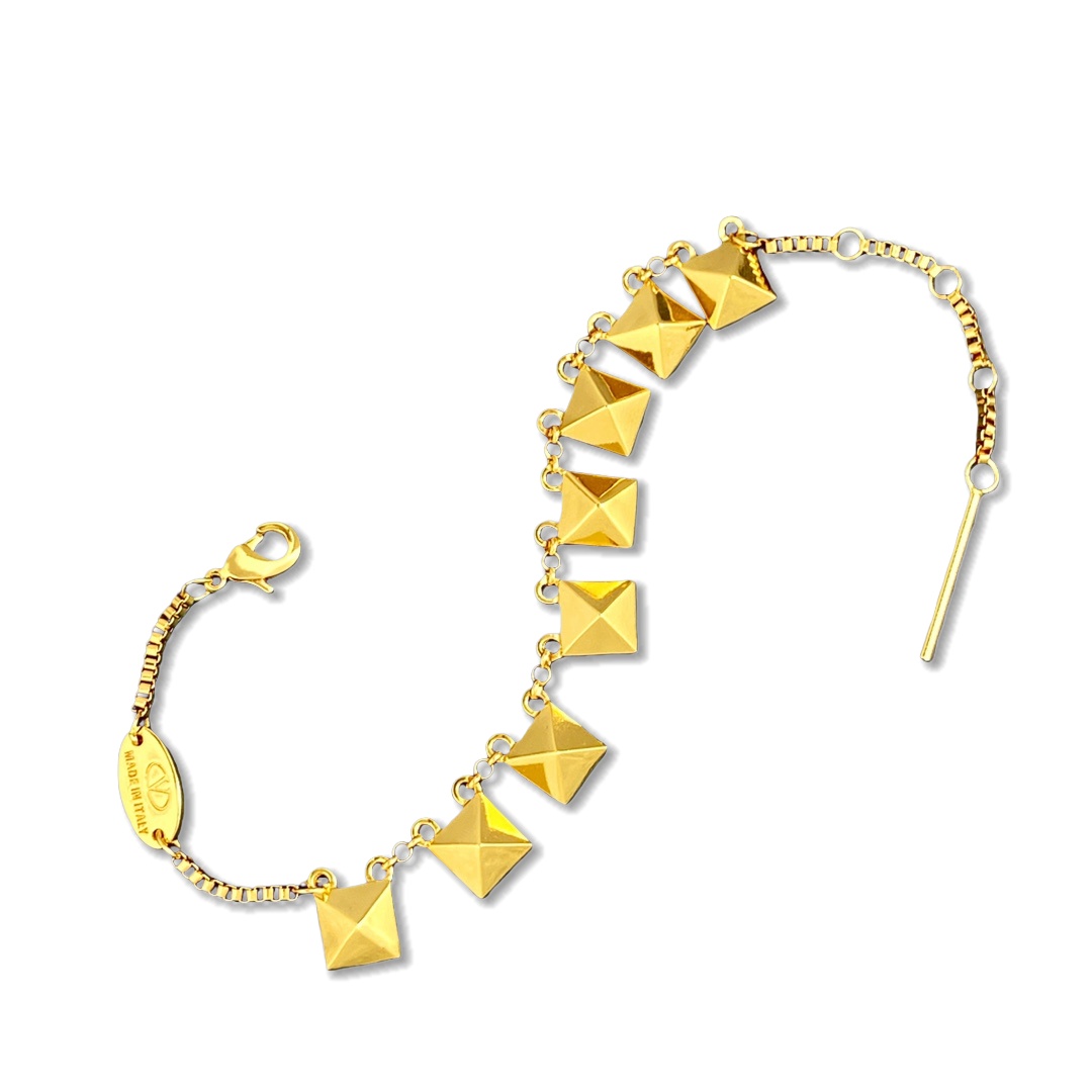 VTS026 Rockstud bracelet gold - ccjewelryacc