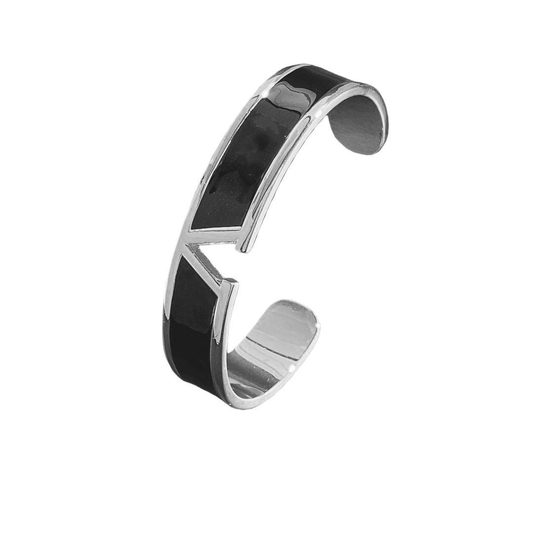 VTS008 v logo bangle bracelet - ccjewelryacc