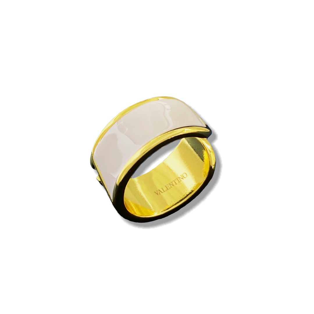 VTR011 V Logo Ring adjustable - ccjewelryacc