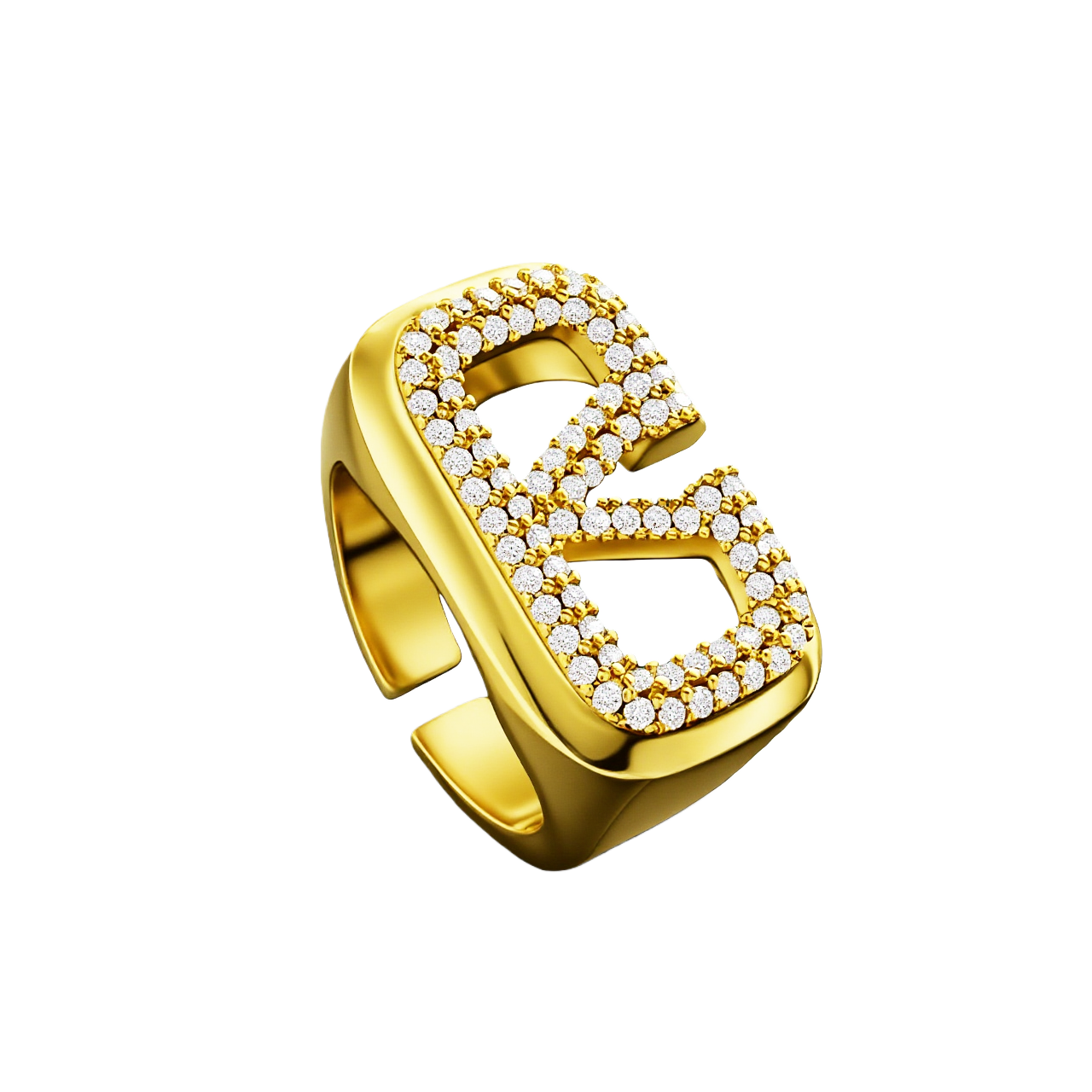 VTR006 Vlogo designer Ring adjustable - ccjewelryacc