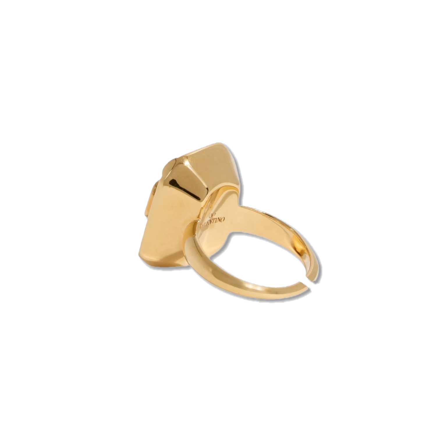 VTR016 VALENTINO GARAVANI VLOGO gold-tone crystal ring - ccjewelryacc