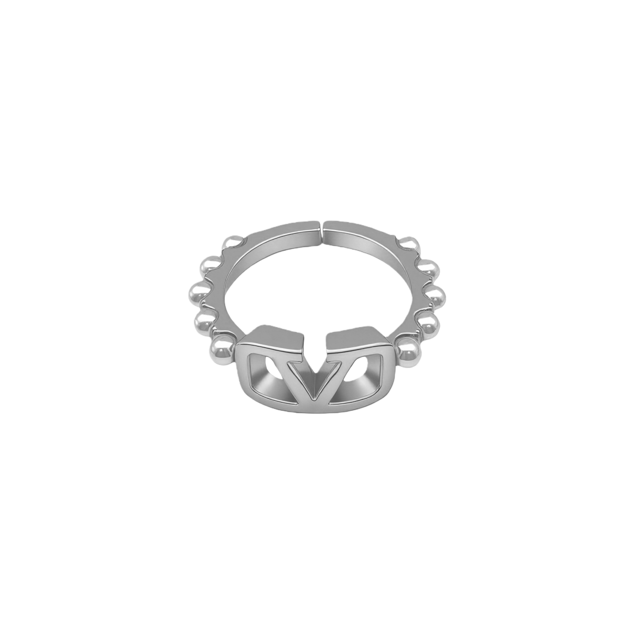 VTR027 Valentino Garavani VLogo ring With pearls - ccjewelryacc