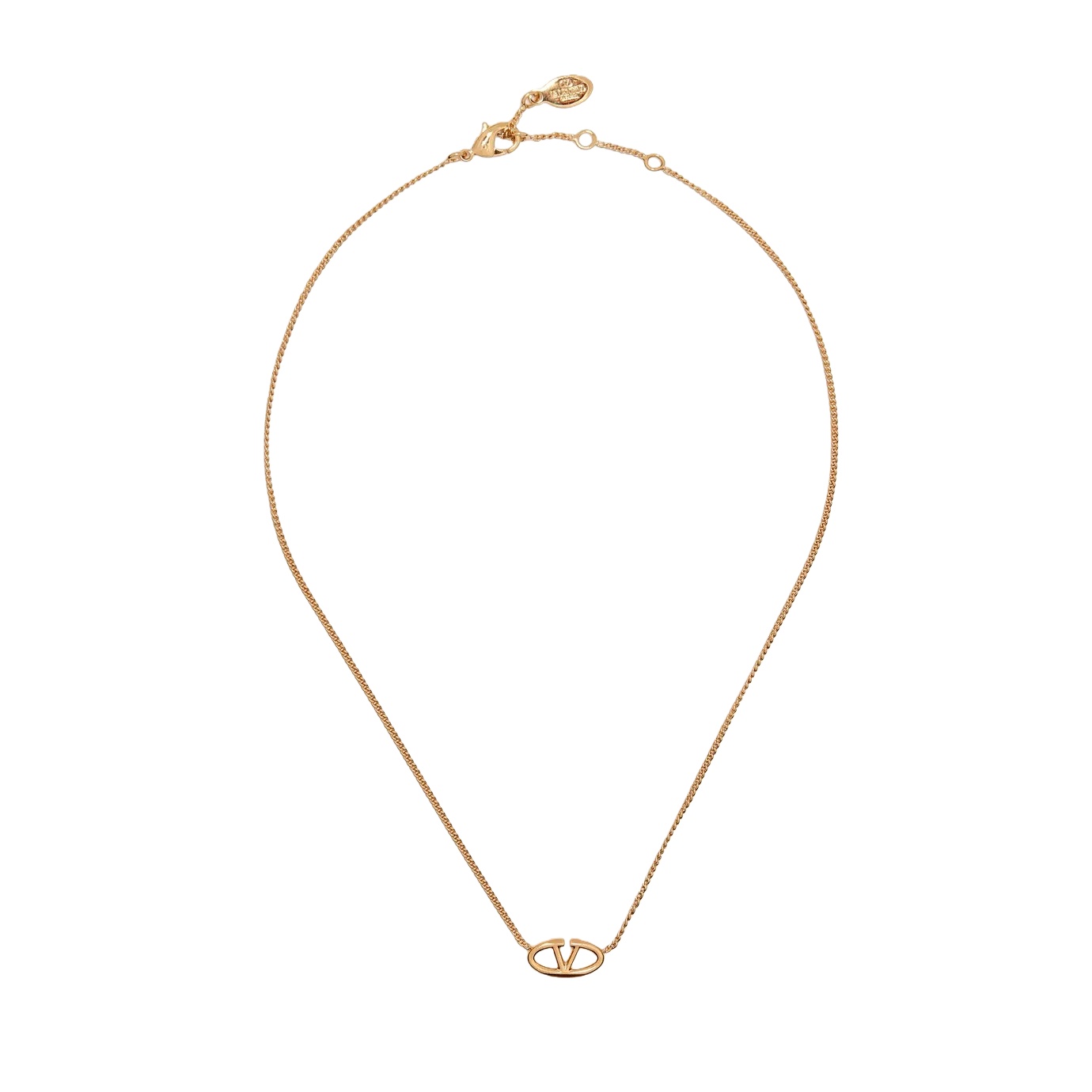 VTN025 Valentino Garavani V Logo Pendant Necklace - ccjewelryacc