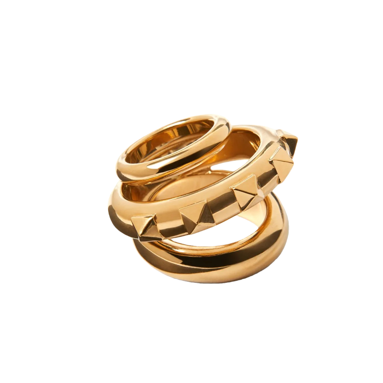 VTR029 Valentino Garavani rockstud multi-band ring - ccjewelryacc