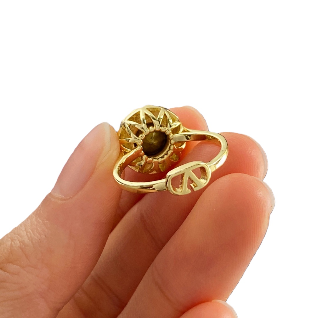 VTR025 Valentino Garavani VLogo Signature Ring in Metal and Crystals - ccjewelryacc