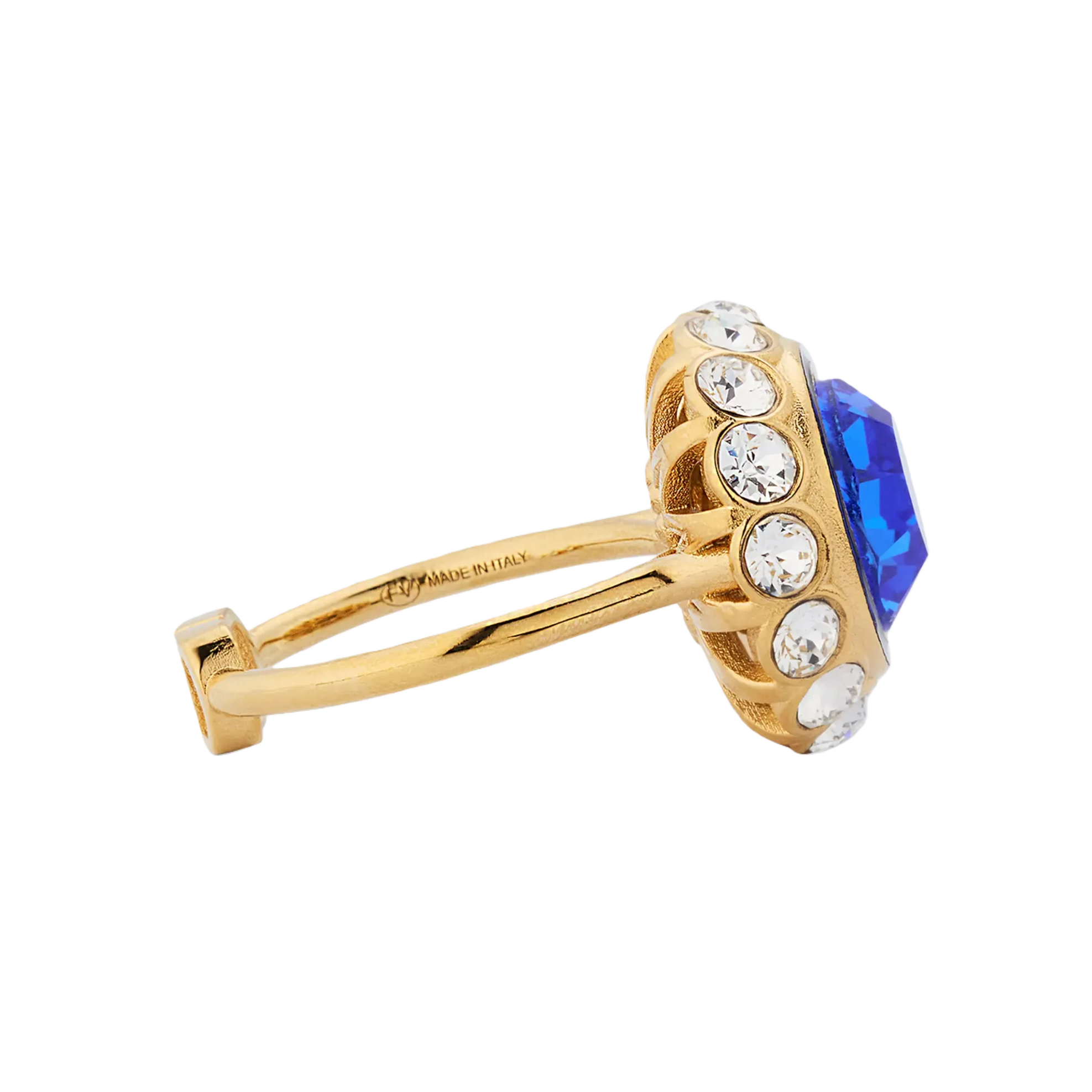 VTR025 Valentino Garavani VLogo Signature Ring in Metal and Crystals - ccjewelryacc