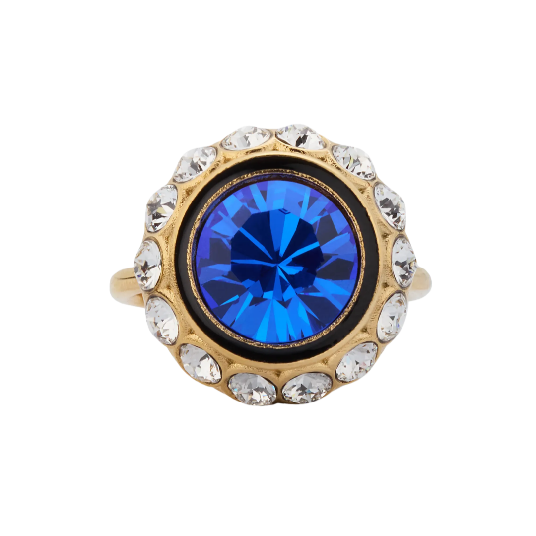 VTR025 Valentino Garavani VLogo Signature Ring in Metal and Crystals - ccjewelryacc