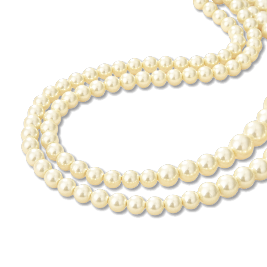 VTN044 Valentino Garavani VLogo Signature pearl long chain sweater necklace - ccjewelryacc