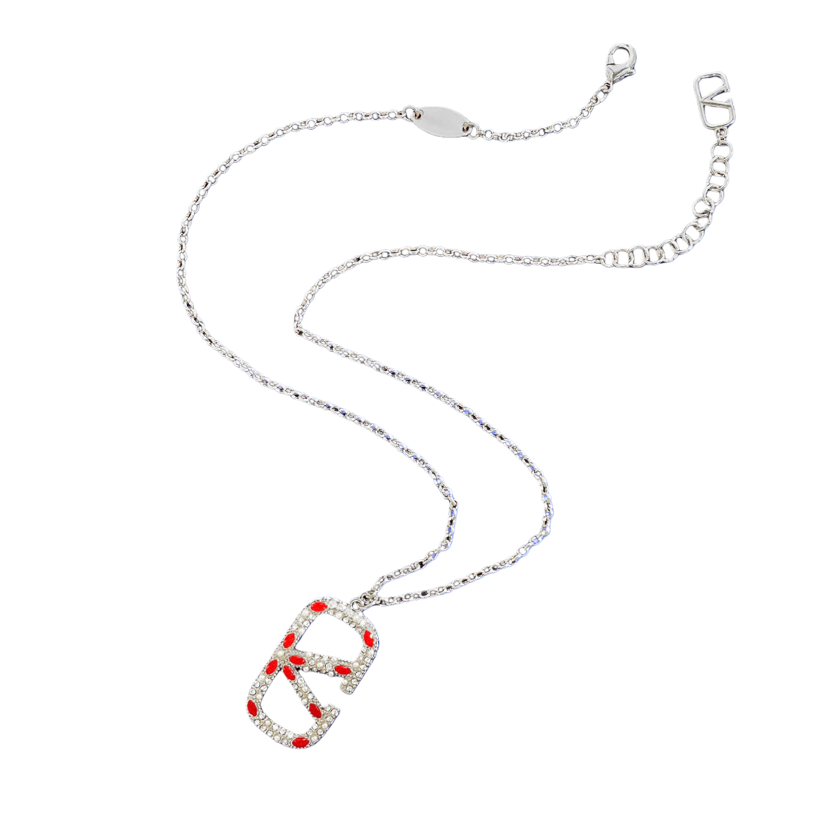 VTN039 Valentino Garavani VLogo Signature Pendant Necklace - ccjewelryacc