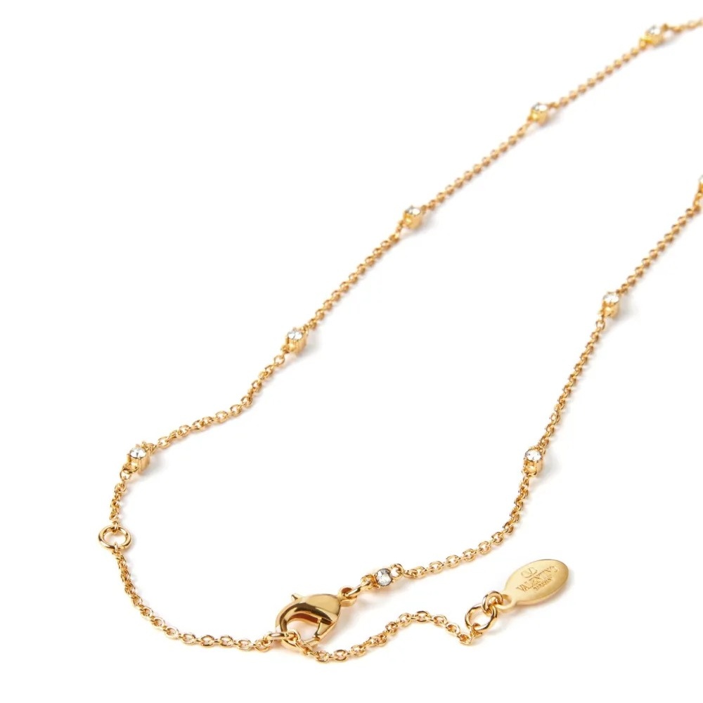 VTN015 Valentino Garavani VLogo Signature crystal choker necklace bracelet - ccjewelryacc