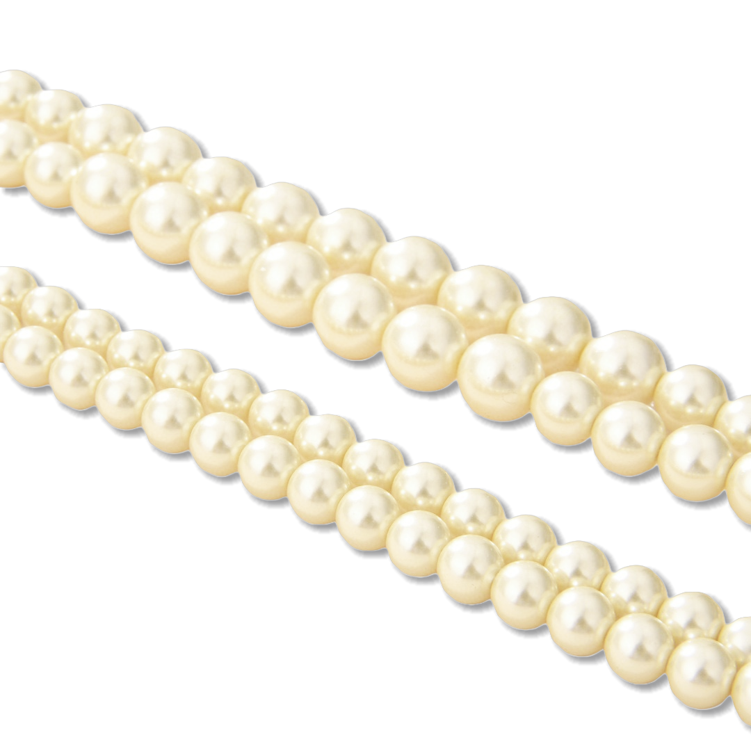 VTN044 Valentino Garavani VLogo Signature pearl long chain sweater necklace - ccjewelryacc