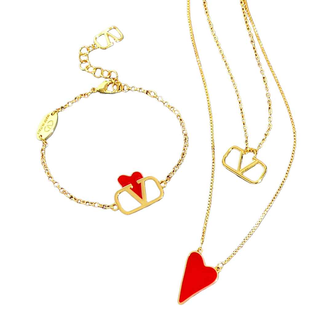 VTN032 Designer V Necklace bracelet for women - ccjewelryacc