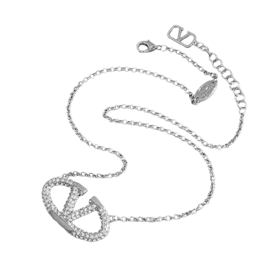 VTN021 Valentino Garavani VLogo Signature Necklace - ccjewelryacc