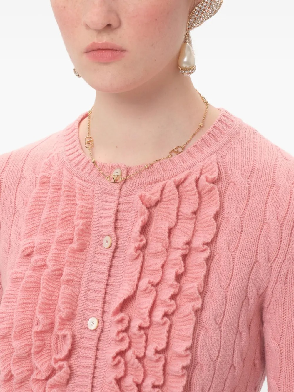 VTN017 Valentino Garavani Vlogo Signature Choker necklace - ccjewelryacc