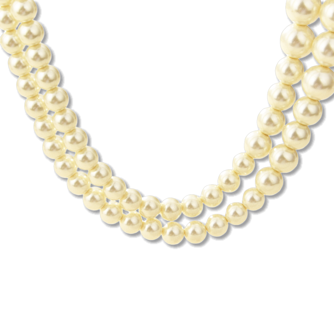 VTN044 Valentino Garavani VLogo Signature pearl long chain sweater necklace - ccjewelryacc