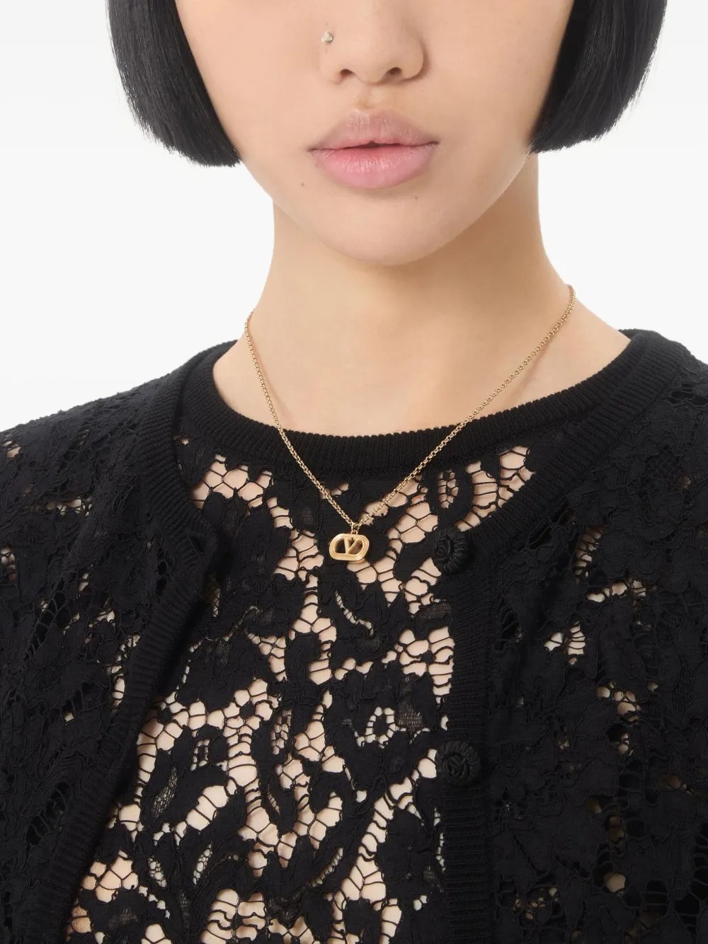 VTN047 Valentino Garavani Oval Necklace - ccjewelryacc