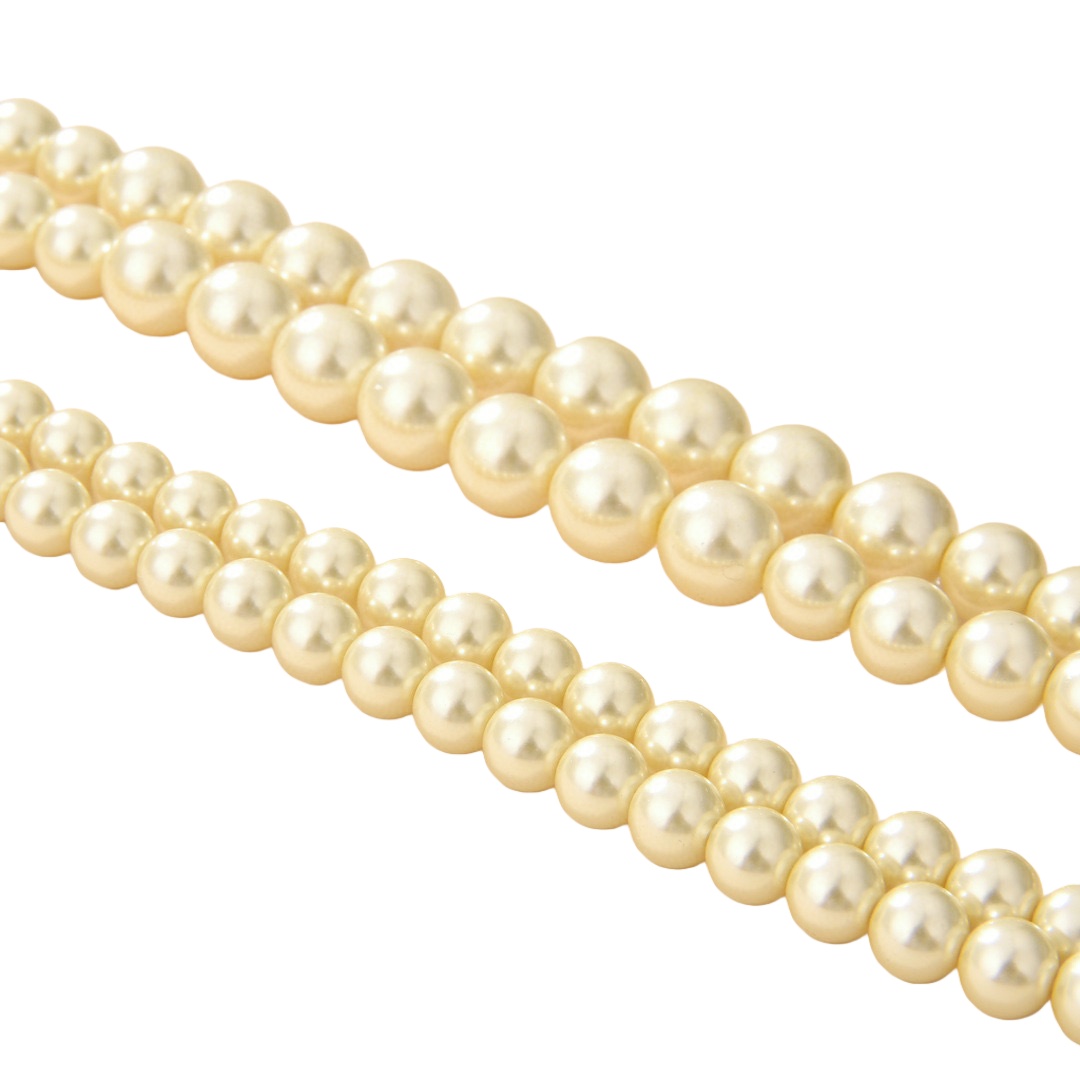 VTN044 Valentino Garavani VLogo Signature pearl long chain sweater necklace - ccjewelryacc