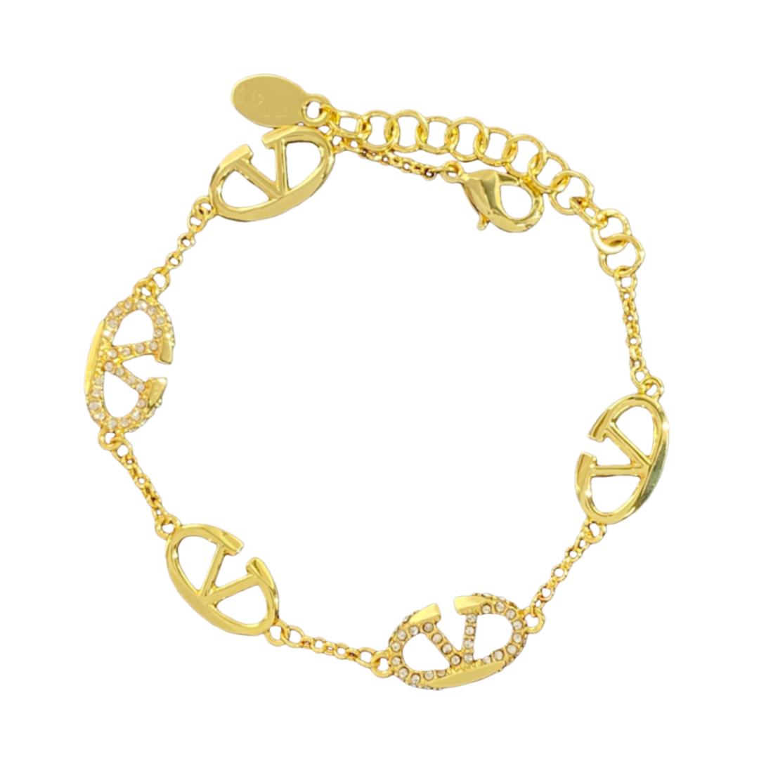 VTN002 Valentino Garavani VLogo Signature Necklace bracelet - ccjewelryacc