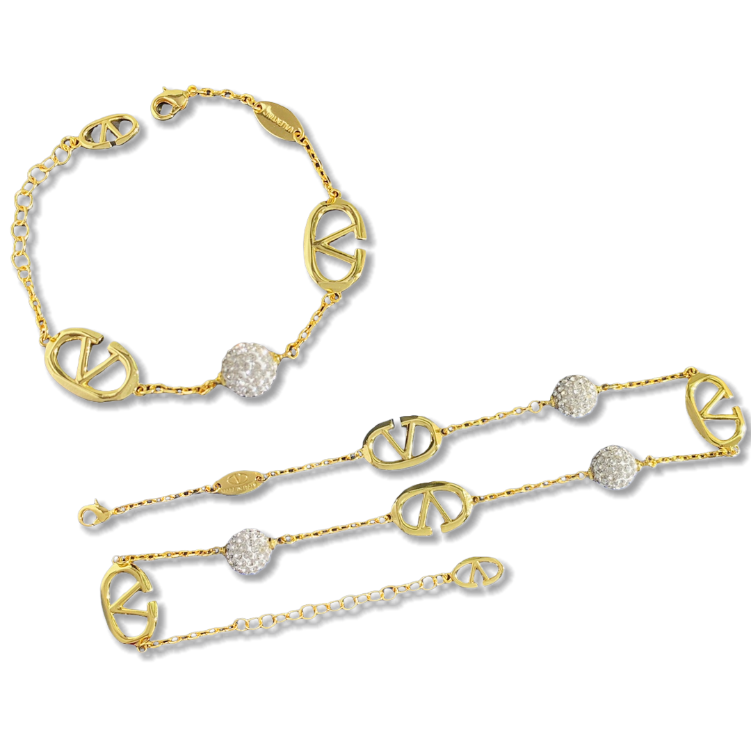 VTN011 Valentino Garavani VLogo Signature Necklace - ccjewelryacc