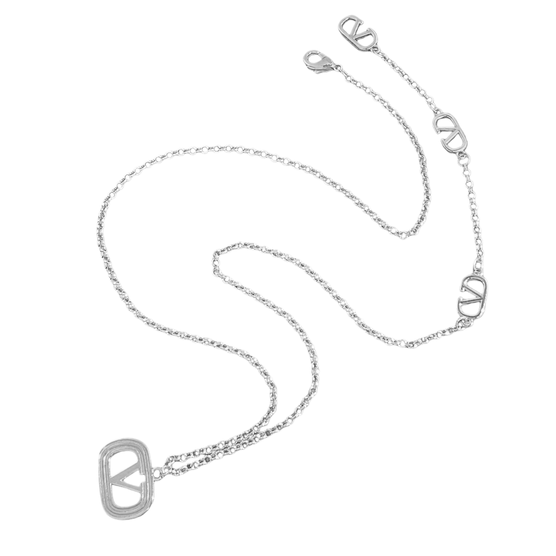 VTN047 Valentino Garavani Oval Necklace - ccjewelryacc