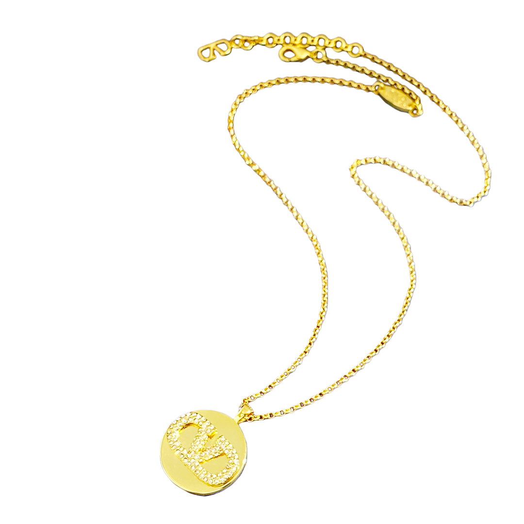 VTN037 Valentino Garavani VLogo Signature crystal pendant necklace bracelet earrins - ccjewelryacc