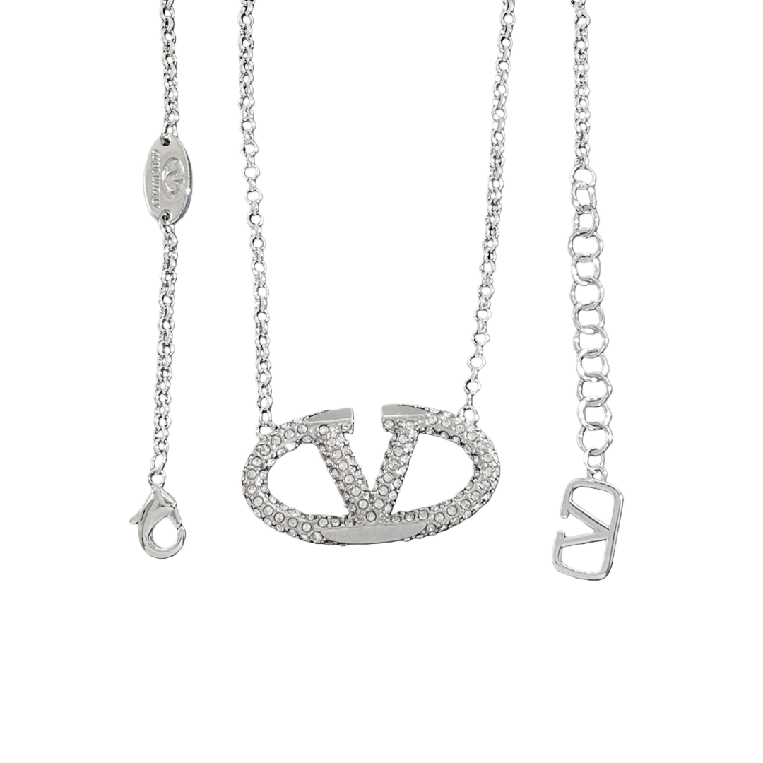 VTN021 Valentino Garavani VLogo Signature Necklace - ccjewelryacc