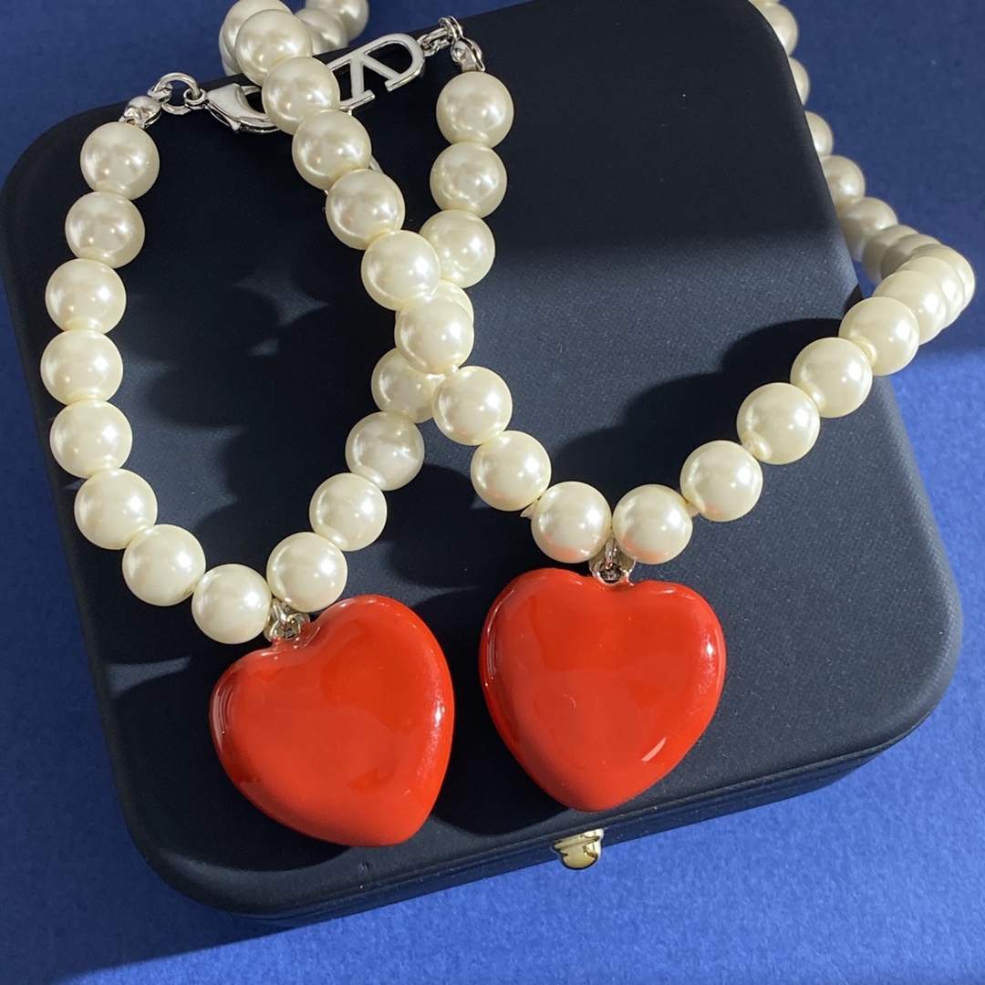 VTN059 Valentino Garavani COEUR HYPERBOLE Metal,Pearl - ccjewelryacc