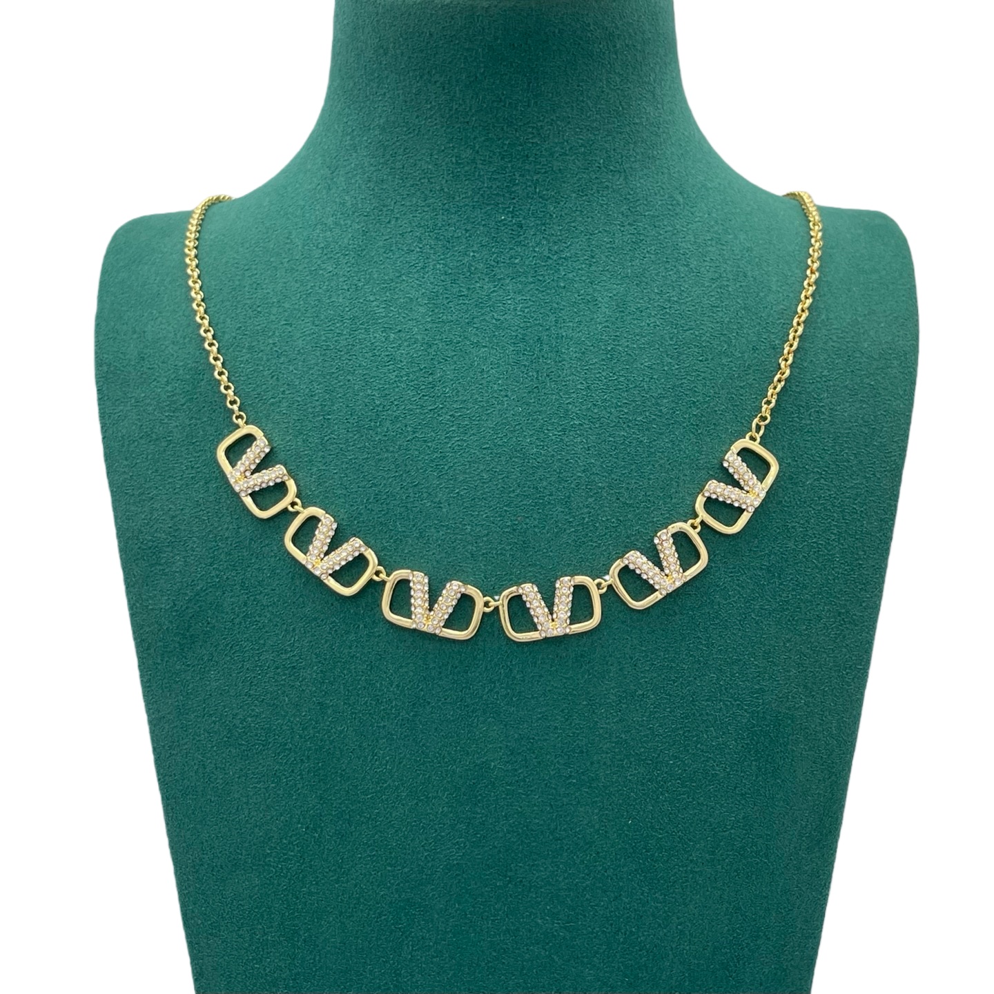 VTN064 Valentino Garavani VLOGO SIGNATURE Choker necklace - ccjewelryacc