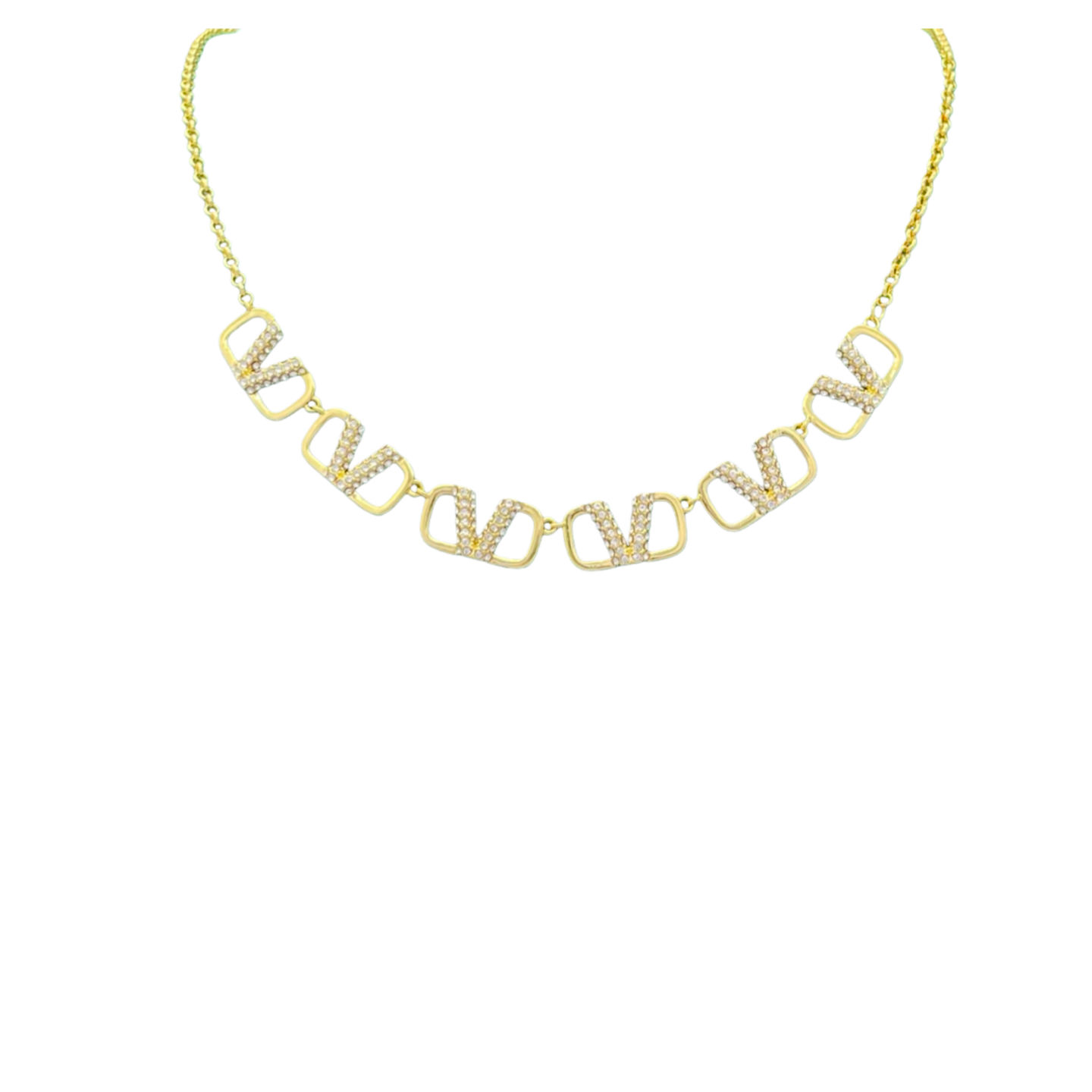 VTN064 Valentino Garavani VLOGO SIGNATURE Choker necklace - ccjewelryacc