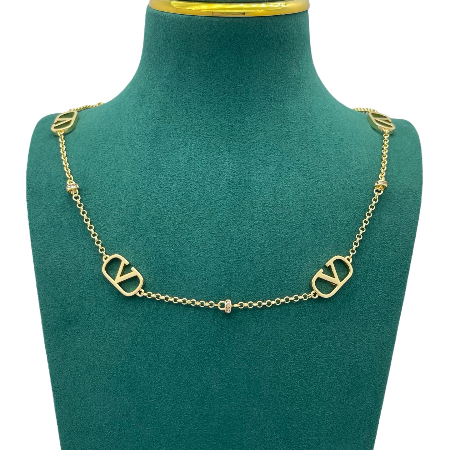 VTN062 Valentino Garavani VLOGO SIGNATURE Choker necklace - ccjewelryacc