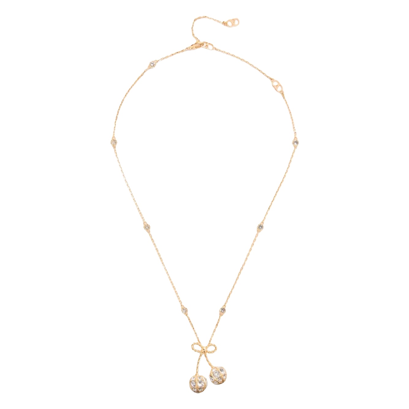 VTN051 Valentino Garavani Cherryfic crystal necklace - ccjewelryacc