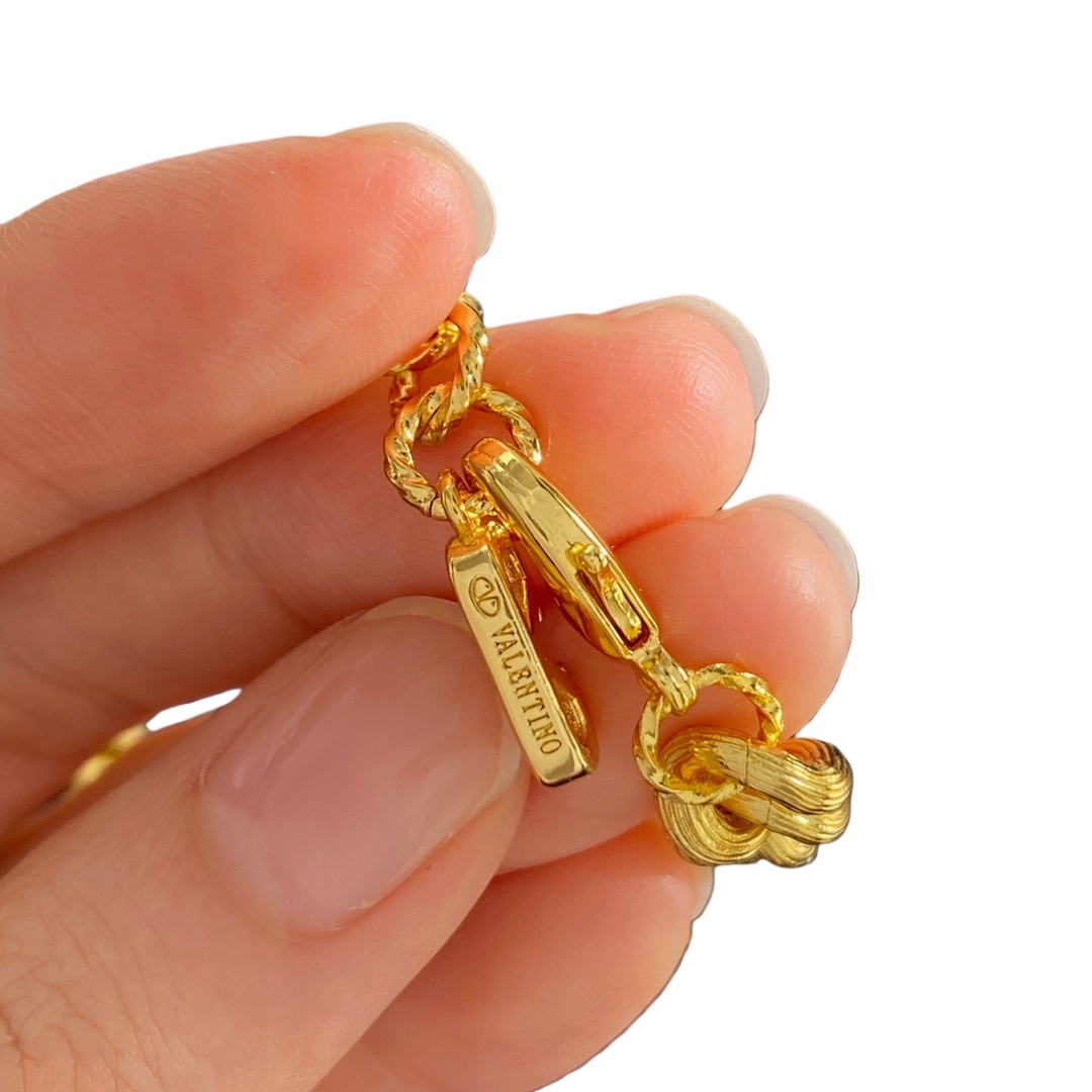 VTN056 Valentino Garavani COEUR ROYAL Metal enamel crystal - ccjewelryacc