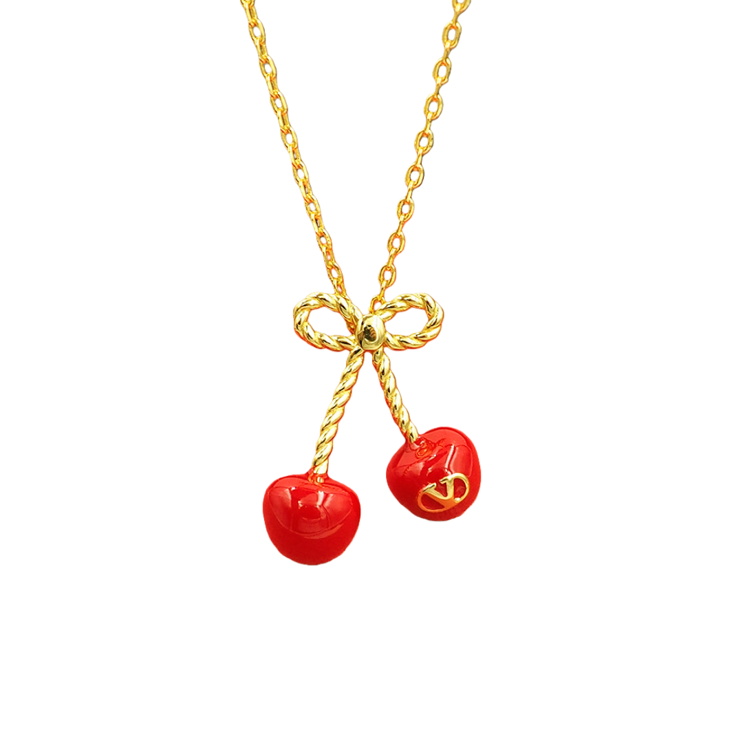 VTN053 Valentino Garavani Cherryfic necklace - ccjewelryacc