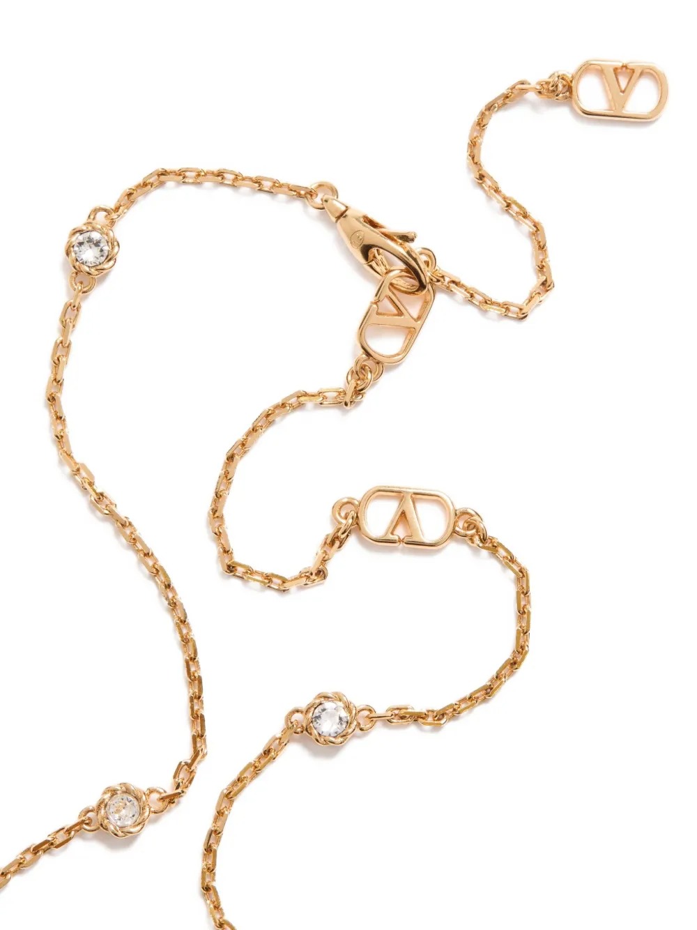 VTN051 Valentino Garavani Cherryfic crystal necklace - ccjewelryacc