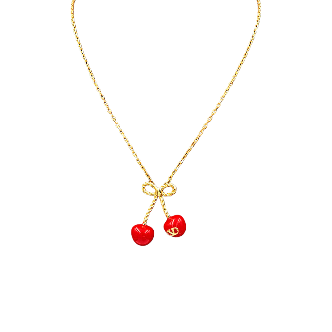 VTN053 Valentino Garavani Cherryfic necklace - ccjewelryacc