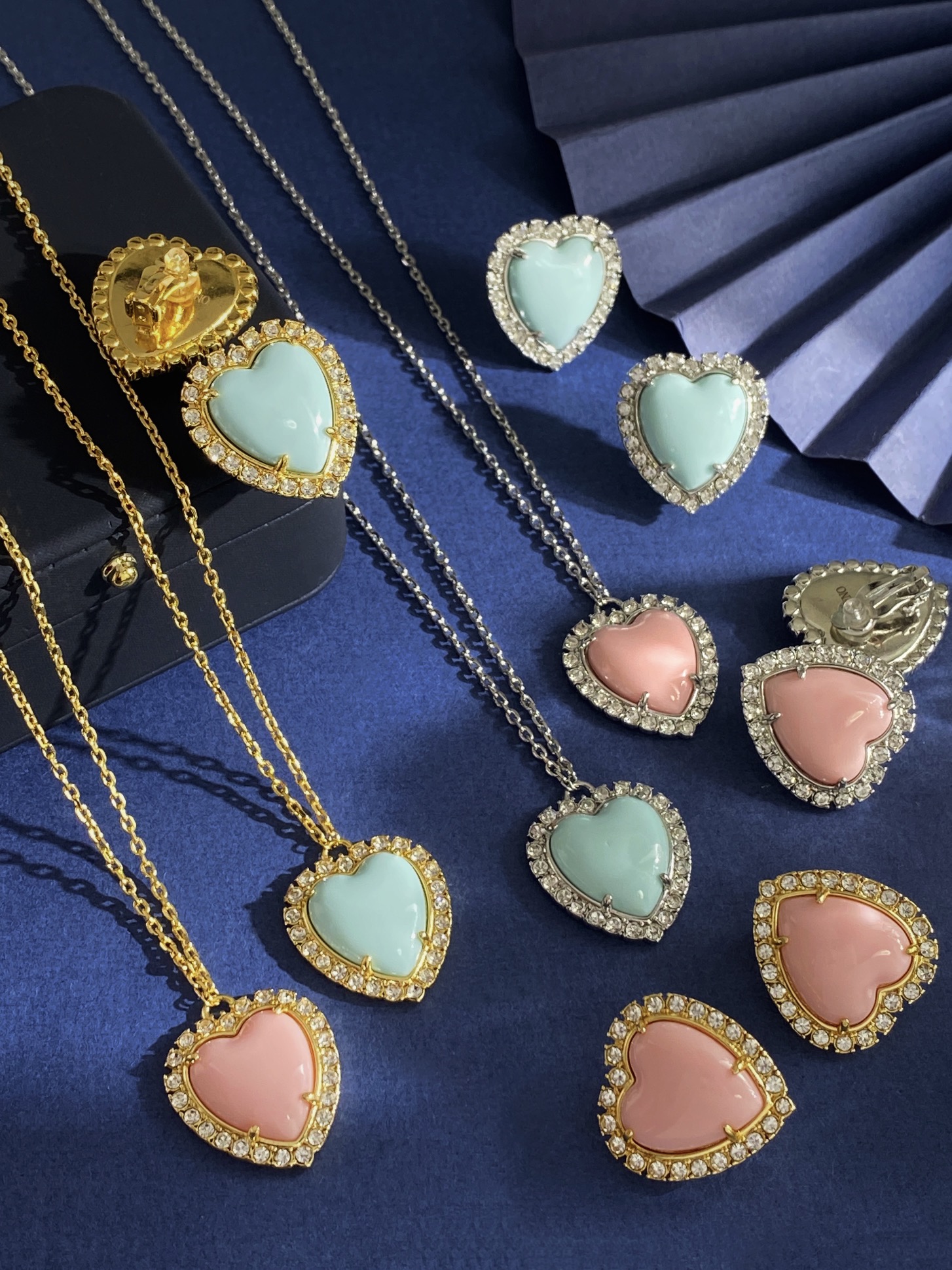 VTN058 Valentino Garavani COEUR HYPERBOLE Metal,resin,crystal necklace - ccjewelryacc