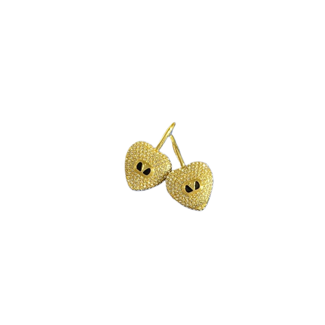 VTN057 Valentino Garavani COEUR ROYAL Metal enamel crystal - ccjewelryacc